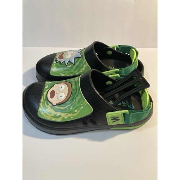 NWT Adult Swim Rick and Morty Clogs Style Size 9 & 10 Ground Up Sandals Shoes - Picture 2 of 5